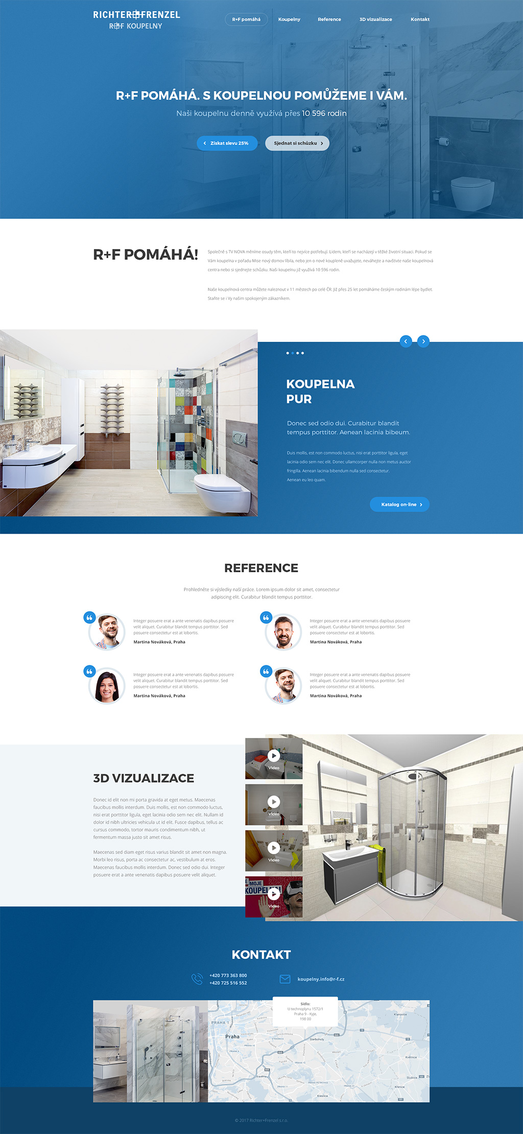 Vouchery & Tvorba microsite - Rfpomaha.cz